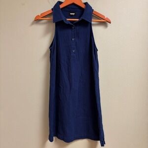 Monrow Womens Dress Size XS Tennis Organic Cotton Gauze Minimalist Preppy Beach‎